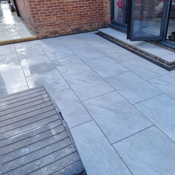 Kandla Grey Outdoor Porcelain Paving Tiles – 900x600mm – 20mm - Image 3