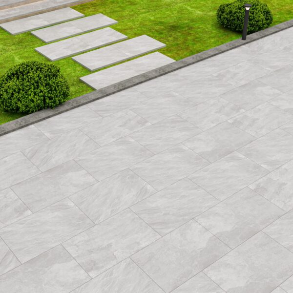 Kandla Grey Outdoor Porcelain Paving Tiles – 900x600mm – 20mm - Image 8